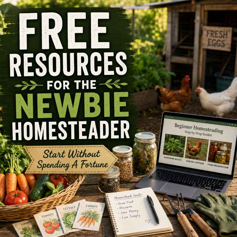 Free Resources for the Newbie Homesteader
