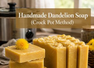 Handmade Dandelion Soap (Crock Pot Method) Handmade Dandelion Soap Crock Pot Method 🌼🧼
