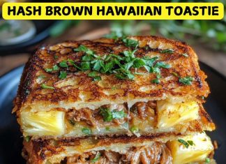Hash Brown Hawaiian Toastie Hash Brown Hawaiian Toastie