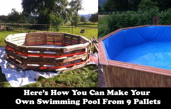 Here’s How You Can Make Your Own Swimming Pool From 9 Pallets