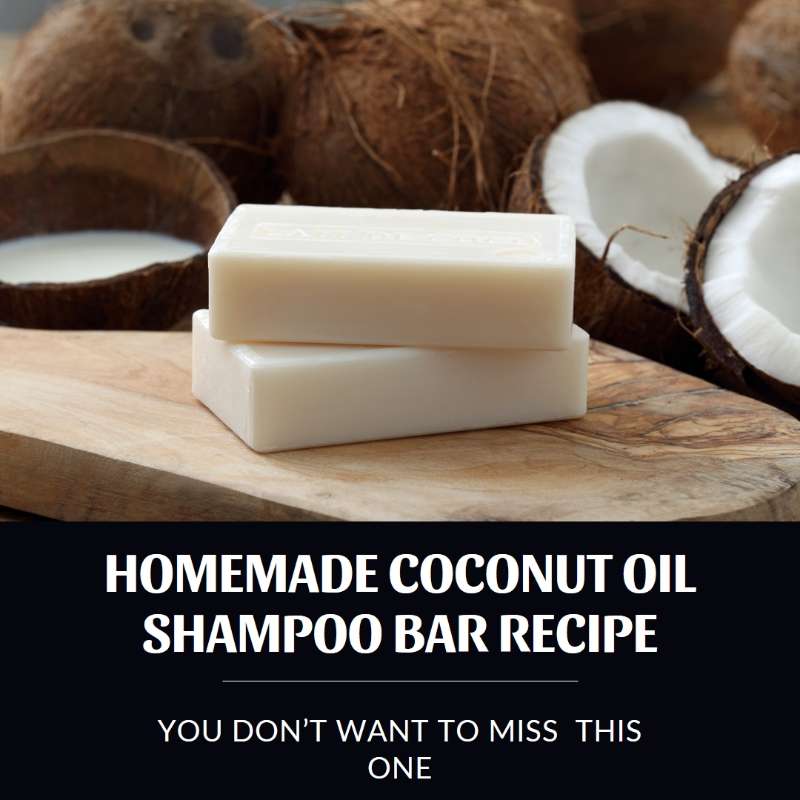 Homemade Coconut Oil Shampoo Bar Recipe