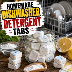 Homemade Dishwasher Detergent Tabs Homemade Dishwasher Detergent Tabs