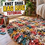 Homemade Knot Shag Rag Rug {Tutorial}