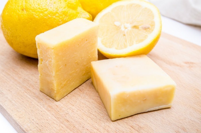 Homemade Lemon Soap