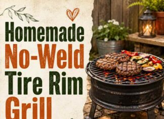 Homemade No Weld Tire Rim Grill Homemade No Weld Tire Rim Grill