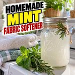 Homemade Rosemary Mint Fabric Softener