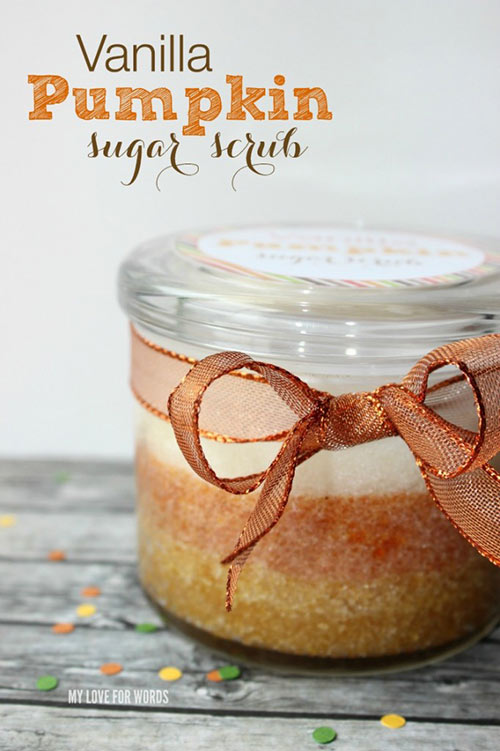 Homemade Vanilla Pumpkin Sugar Body Scrub