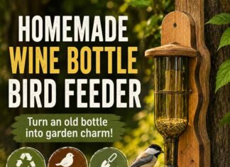 Homemade Wine Bottle Bird Feeder Homemade Wine Bottle Bird Feeder