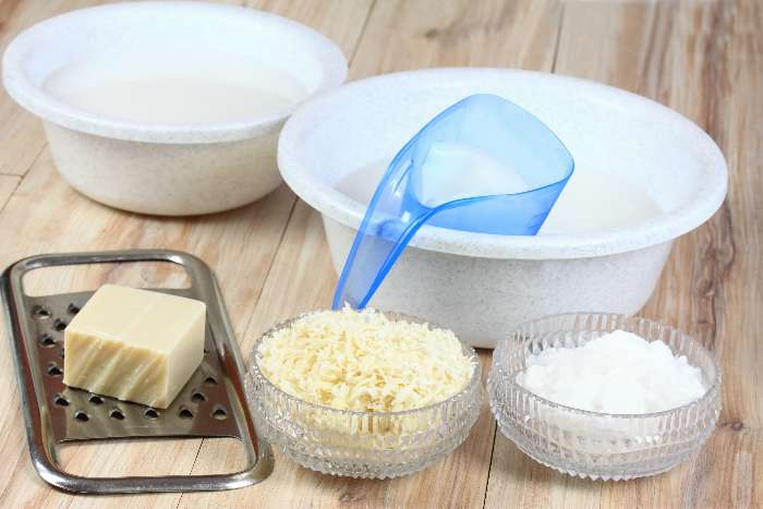 Homemade laundry detergent made from soap