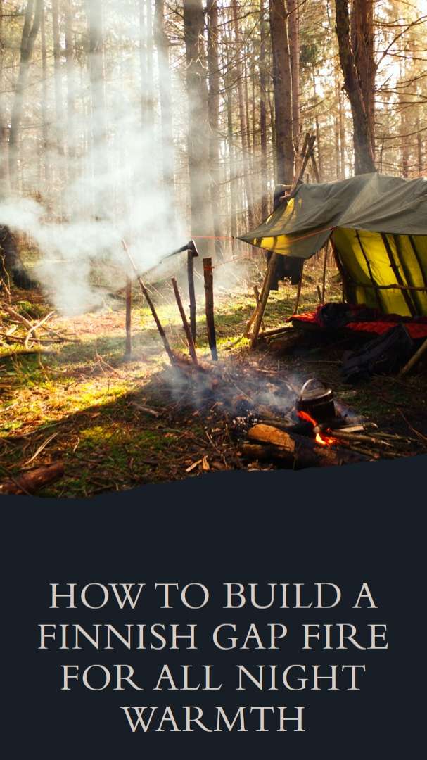 How To Build A Finnish Gap Fire For All Night Warmth