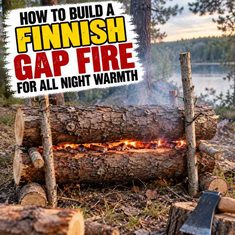 How To Build A Finnish Gap Fire For All Night Warmth How To Build A Finnish Gap Fire For All Night Warmth
