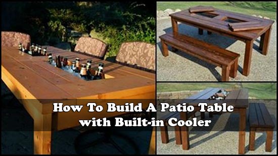 How To Build A Patio Table with Built-in Cooler