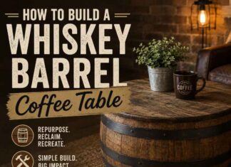 How To Build A Whiskey Barrel Coffee Table How To Build A Whiskey Barrel Coffee Table