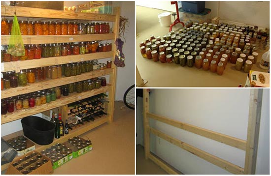 How To Build Your Own Canning Shelves