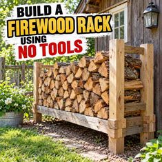 How To Build a Firewood rack using no tools How To Build a Firewood rack using no tools