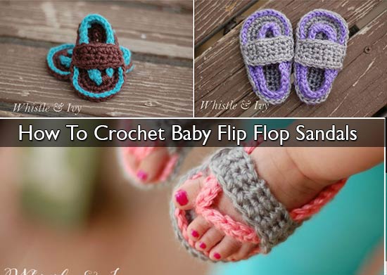 How To Crochet Baby Flip Flop Sandals