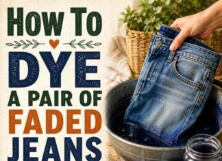 How To Dye A Pair of Faded Jeans How To Dye A Pair of Faded Jeans