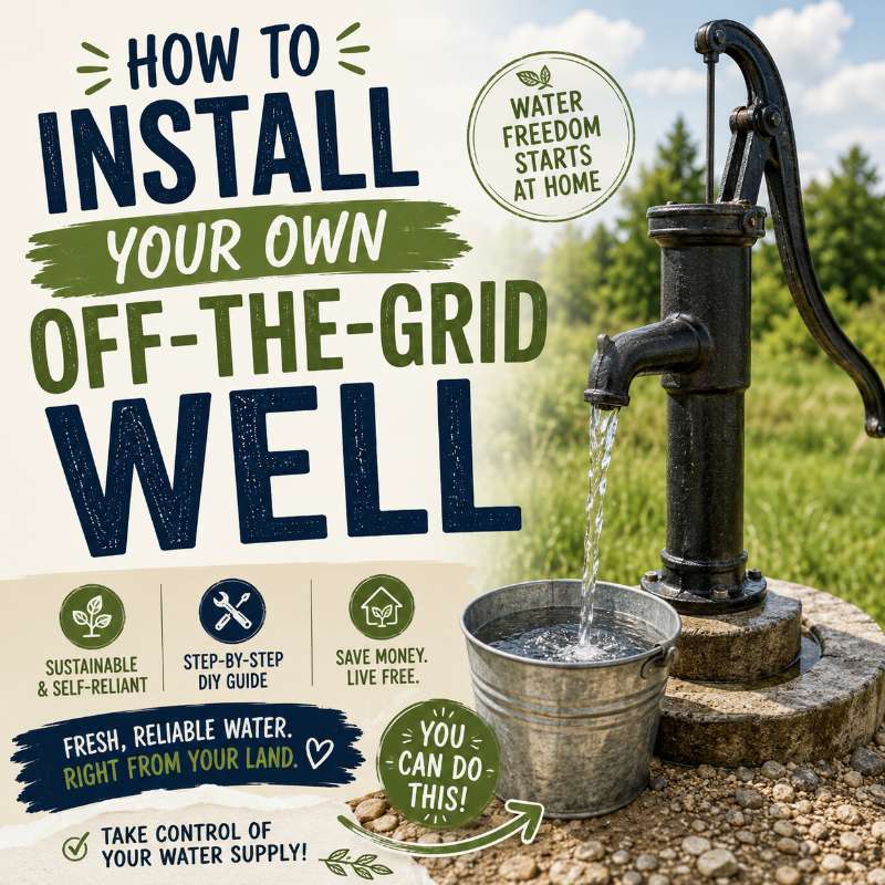 How To Install Your Own Off The Grid Well