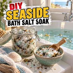 How To Make A Seaside Bath Salt Soak How To Make A Seaside Bath Salt Soak