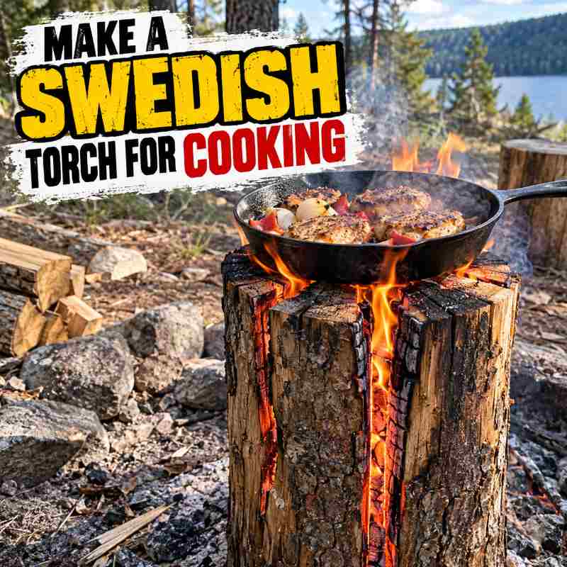 How To Make A Swedish Torch For Cooking