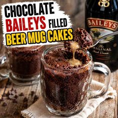 How To Make Delicious Chocolate Baileys Irish Cream Filled Beer Mug Cakes How To Make Delicious Chocolate Baileys Irish Cream Filled Beer Mug Cakes