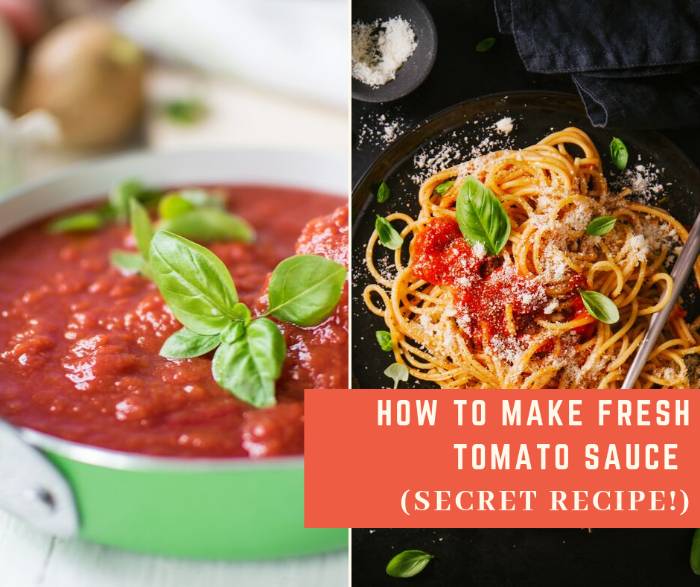 How To Make Fresh Tomato Sauce