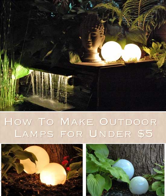 How To Make Outdoor Lamps for Under $5