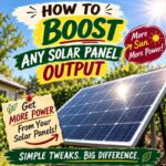 How To boost Any Solar Panel Output By 75%