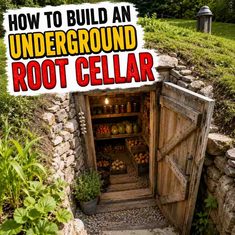 How To Build A Root Cellar How to Build An Underground Root Cellar