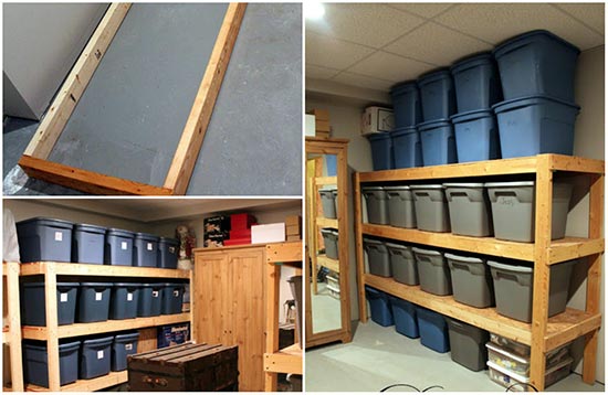 How to Build Inexpensive Basement Storage Shelves