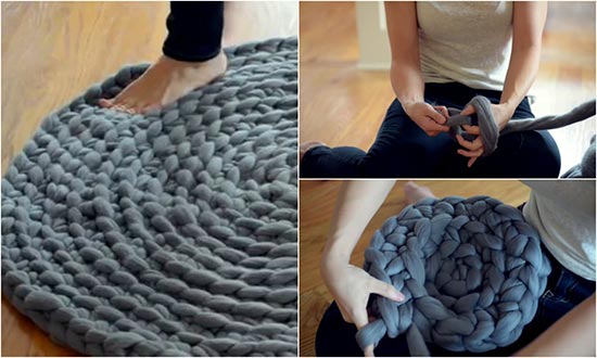 How to Crochet a Giant No-Sew Circular Rug