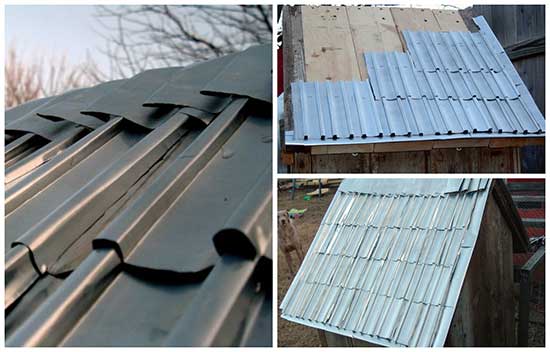 How to Make Roof Shingles Out Of Aluminum Cans