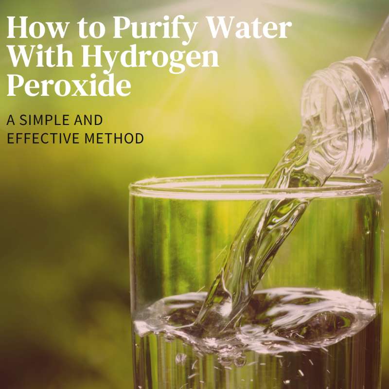 How to Purify Water With Hydrogen Peroxide