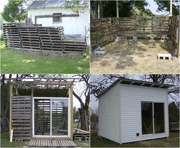 How to build a pallet shed