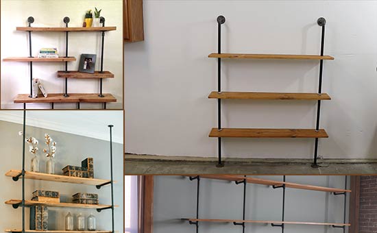 Industrial-Pipe-Shelving-Unit