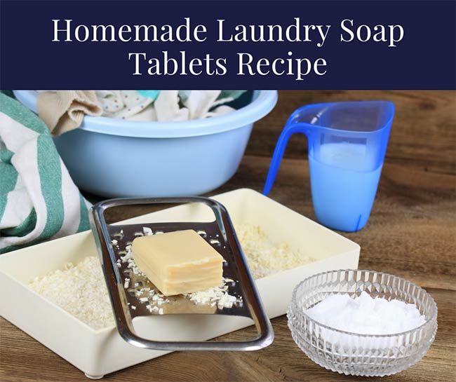 Homemade Laundry Soap Tablets Recipe