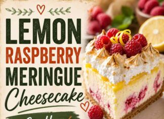 Lemon Raspberry Meringue Cheesecake Lemon Raspberry Meringue Cheesecake
