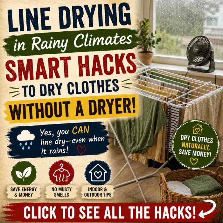 Line-Drying in Rainy Climates: Smart Hacks to Dry Clothes Without a Dryer