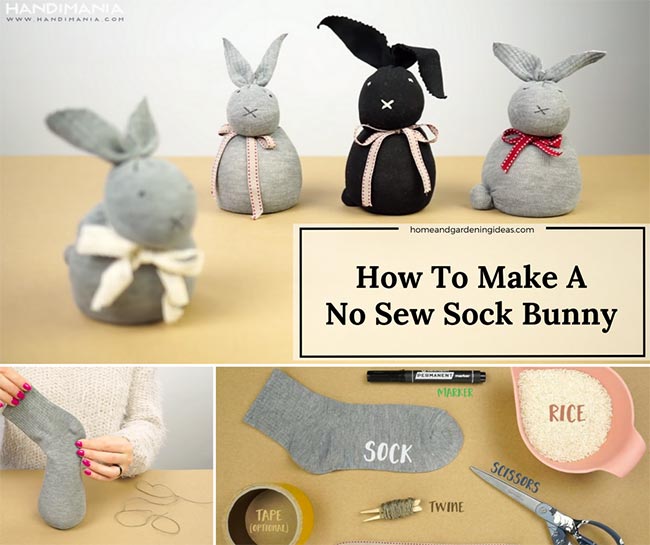 Easter Craft: No-Sew Sock Bunny