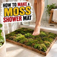 How to Make a Moss Shower Mat Make Your Own Moss Shower Mat: DIY Living Bath Mat That Grows Itself
