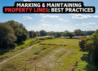 Marking and maintaining property lines Marking and maintaining property lines