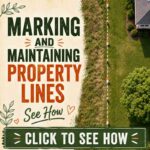 Marking and maintaining property lines