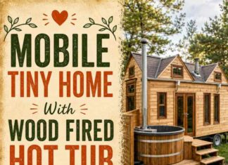 Mobile Tiny Home With Wood Fired Hot Tub Mobile Tiny Home With Wood Fired Hot Tub