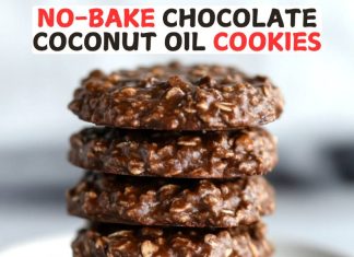 No-Bake Coconut Oil Cookies No-Bake Chocolate Coconut Oil Cookies
