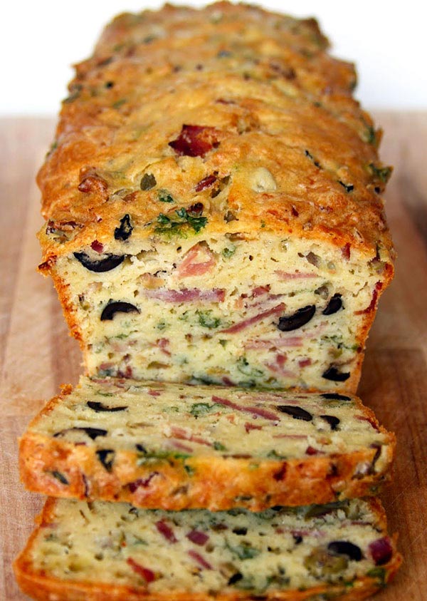Olive, Bacon and Cheese Bread Recipe