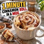 One Minute Cinnamon Roll In A Mug