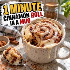 One Minute Cinnamon Roll In A Mug One Minute Cinnamon Roll In A Mug