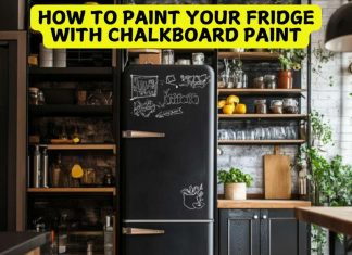 How To Paint Your Fridge With Chalkboard Paint Paint Your Fridge With Chalkboard Paint