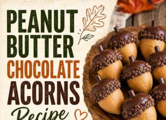 Peanut Butter & Chocolate Acorns Recipe Peanut Butter & Chocolate Acorns Recipe