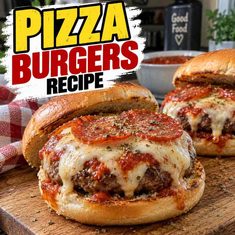 Pizza Burgers Recipe Pizza Burgers Recipe